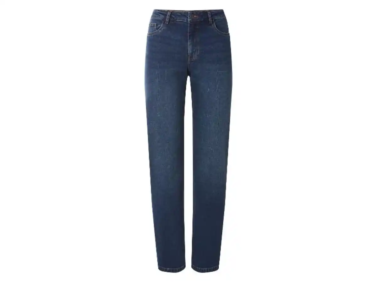 Bild 2 von esmara® Damen Jeans, Straight Fit, hohe Leibhöhe