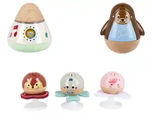 lupilu® Rassel-Set / Steh-auf-Otter / Musikkreisel