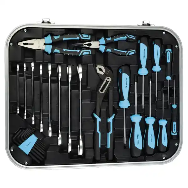 Bild 2 von BRÜDER MANNESMANN Werkzeugkoffer, BxHxL: 9,5 x 39 x 45 cm, Kunststoff/Stahl, 110-teilig