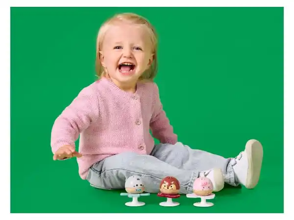 Bild 3 von lupilu® Rassel-Set / Steh-auf-Otter / Musikkreisel