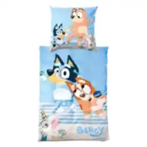 Pokémon oder Bluey Baumwoll-Bettwäsche