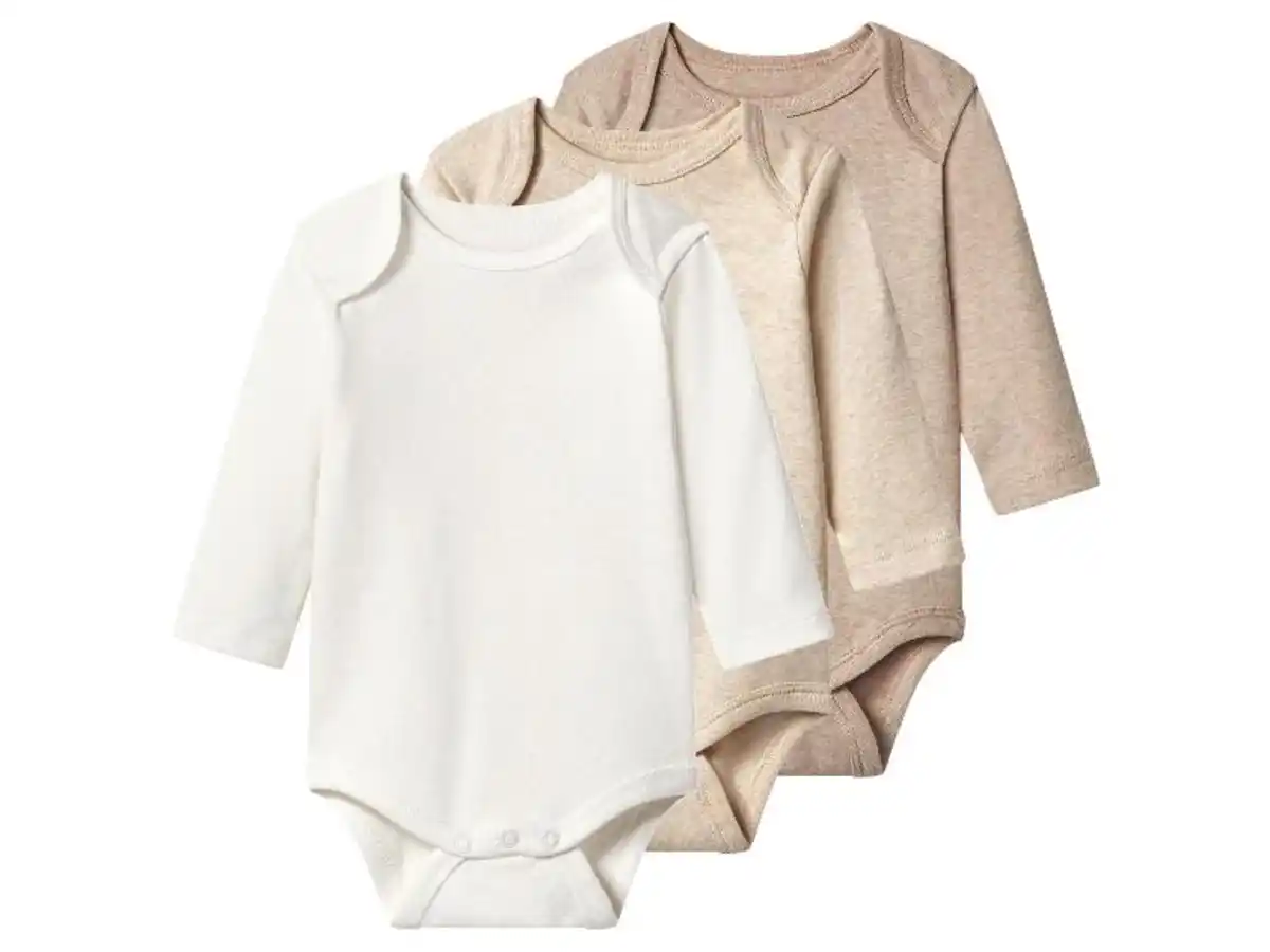 Bild 2 von lupilu® Baby Bodys, 3 Stück