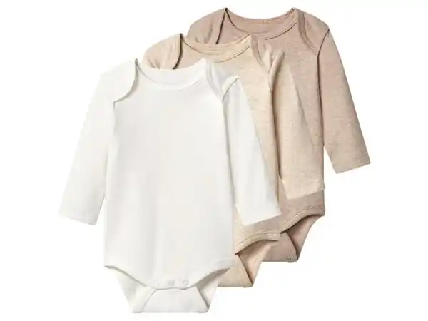 Bild 2 von lupilu® Baby Bodys, 3 Stück
