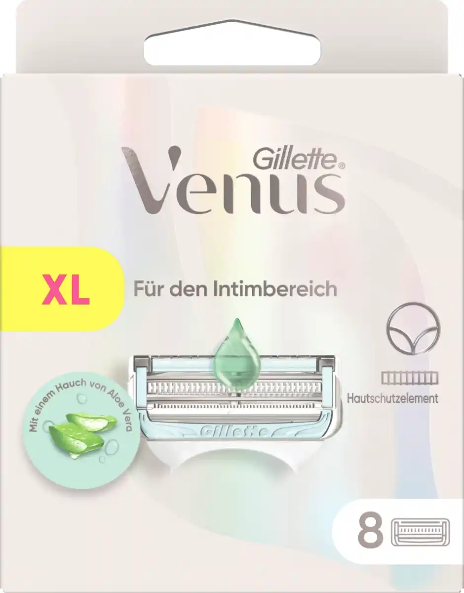 Bild 1 von Gillette Venus Rasierklingen für den Intimbereich, Aloe Vera, 8 St