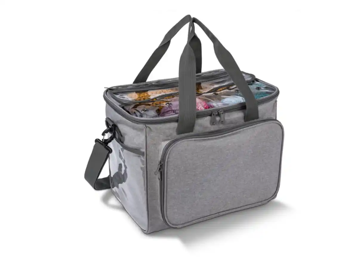 Bild 2 von TOPMOVE® Aufbewahrungstasche Strickzubehör / Nähmaschinen Trolley (Aufbewahrungstasche grau)