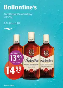 Ballantine's Finest Blended Scotch Whisky 40 % Vol.