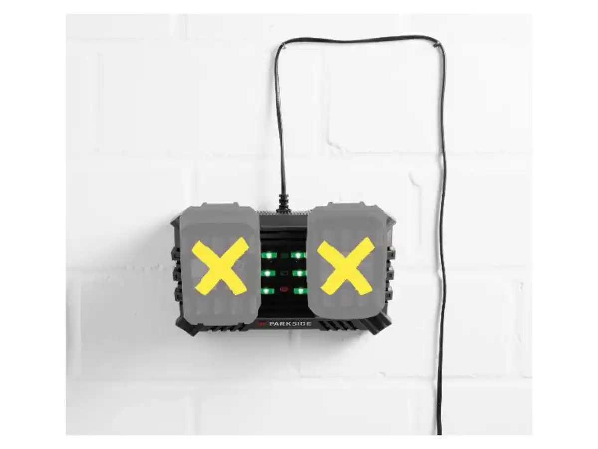 Bild 2 von PARKSIDE® 20 V / 2 x 4,5 A Akku-Doppelladegerät »PDSLG 20 B1«, ohne Akku