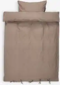 Bettwäsche SELMA Washed Cotton 135x200 sand dunkel