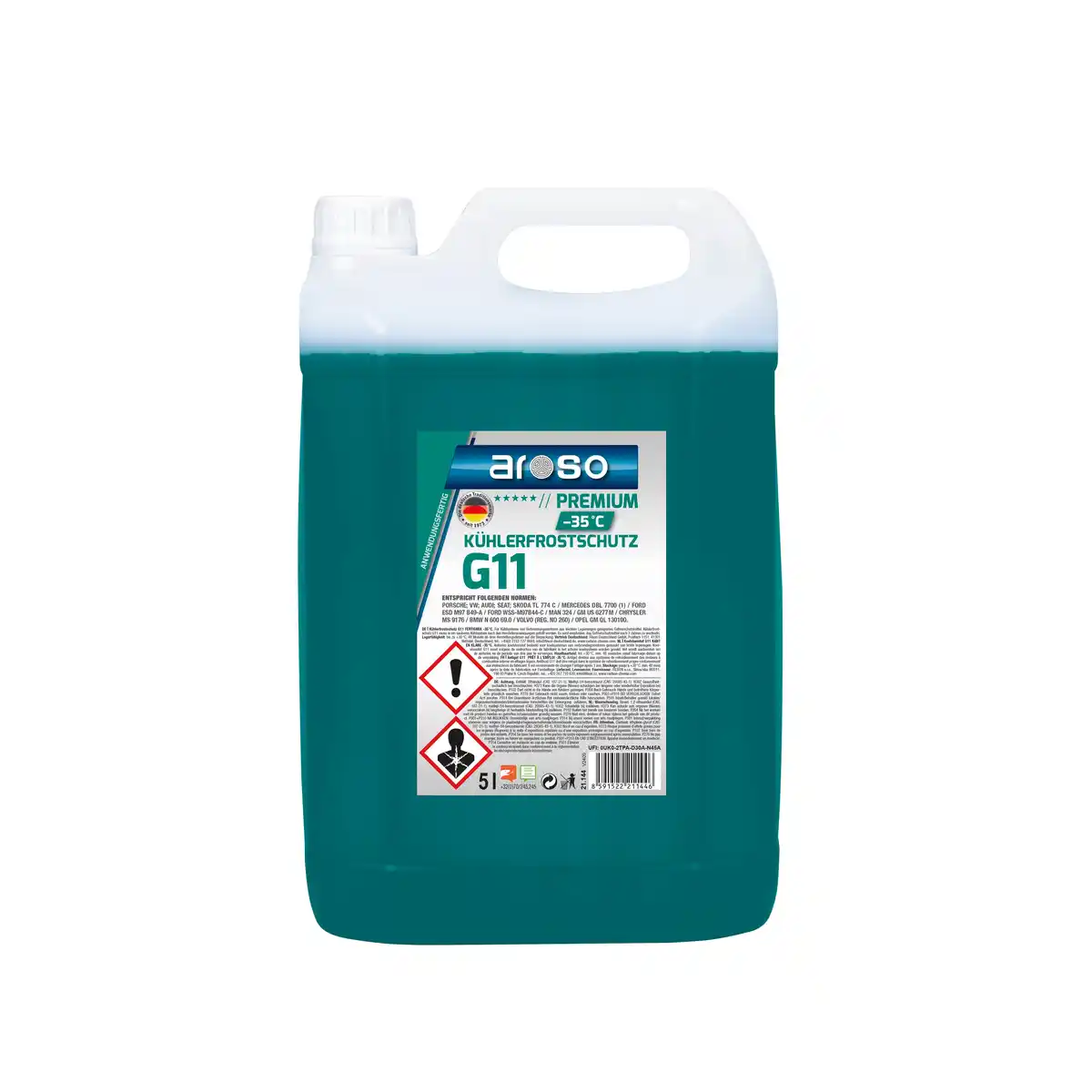 Bild 1 von aroso Kühlerfrostschutz G11 Premium -35°C 5L