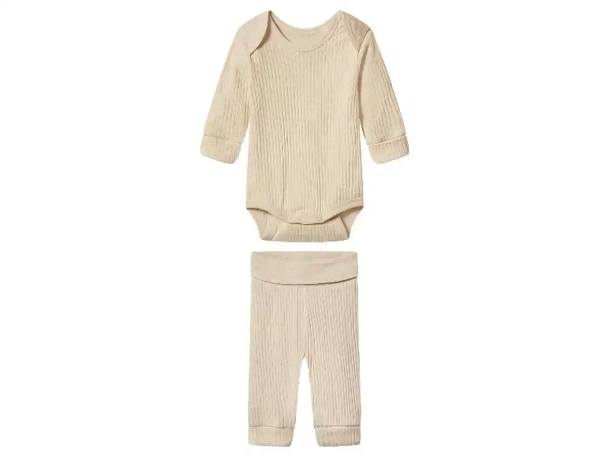 Bild 2 von lupilu® Mitwachsendes geripptes Baby-Set