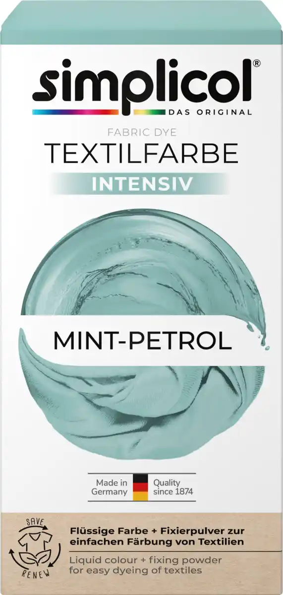 Bild 1 von Simplicol Textilfarbe intensiv Mint-Petrol, 1 St