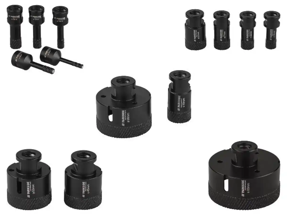 Bild 1 von PARKSIDE PERFORMANCE® Diamant-Bohrkronen / Diamant-Bohrkrone, 5 Stück / 4 Stück / 2 Stück / 1 Stück