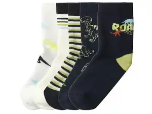 lupilu® Kinder Thermosocken, 5 Paar (navy/weiß, 19/22)