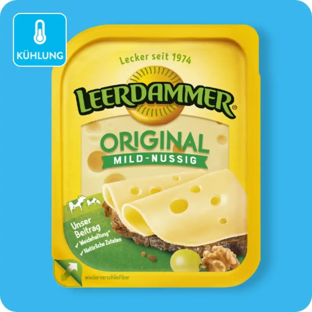 Bild 1 von LEERDAMMER Scheibenkäse, Original oder Léger (16 % Fett)