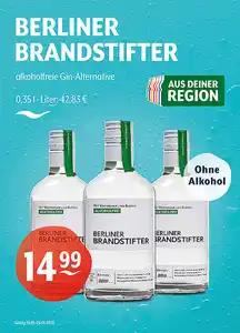 BERLINER BRANDSTIFTER alkoholfreie Gin-Alternative