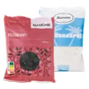 MAMONE Rosinen oder Kokosraspel