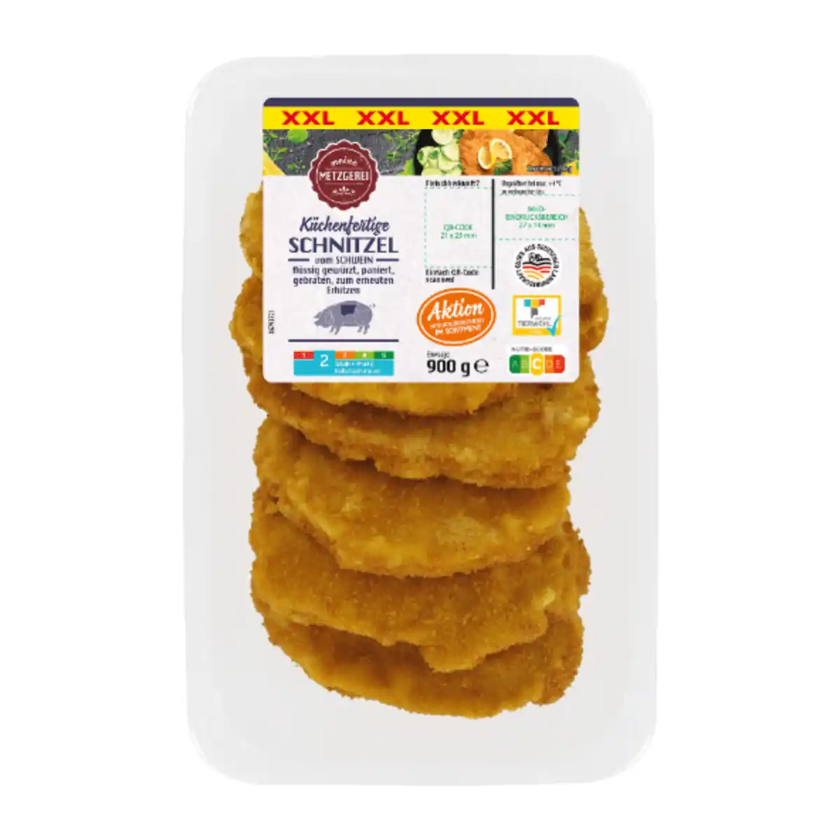 Bild 2 von MEINE METZGEREI Schnitzel paniert XXL 900g