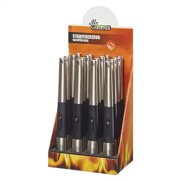 Bild 2 von Mr. GARDENER Feuerzeug »Napoli«, silberfarben, Piezo-Zündung