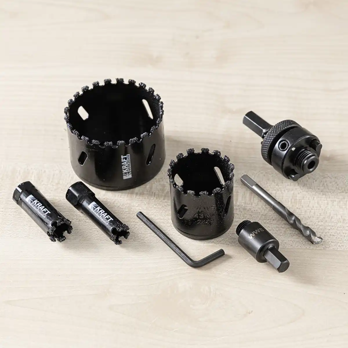 Bild 1 von Kraft Werkzeuge Karbid-Lochsägen-Set 8-tlg.