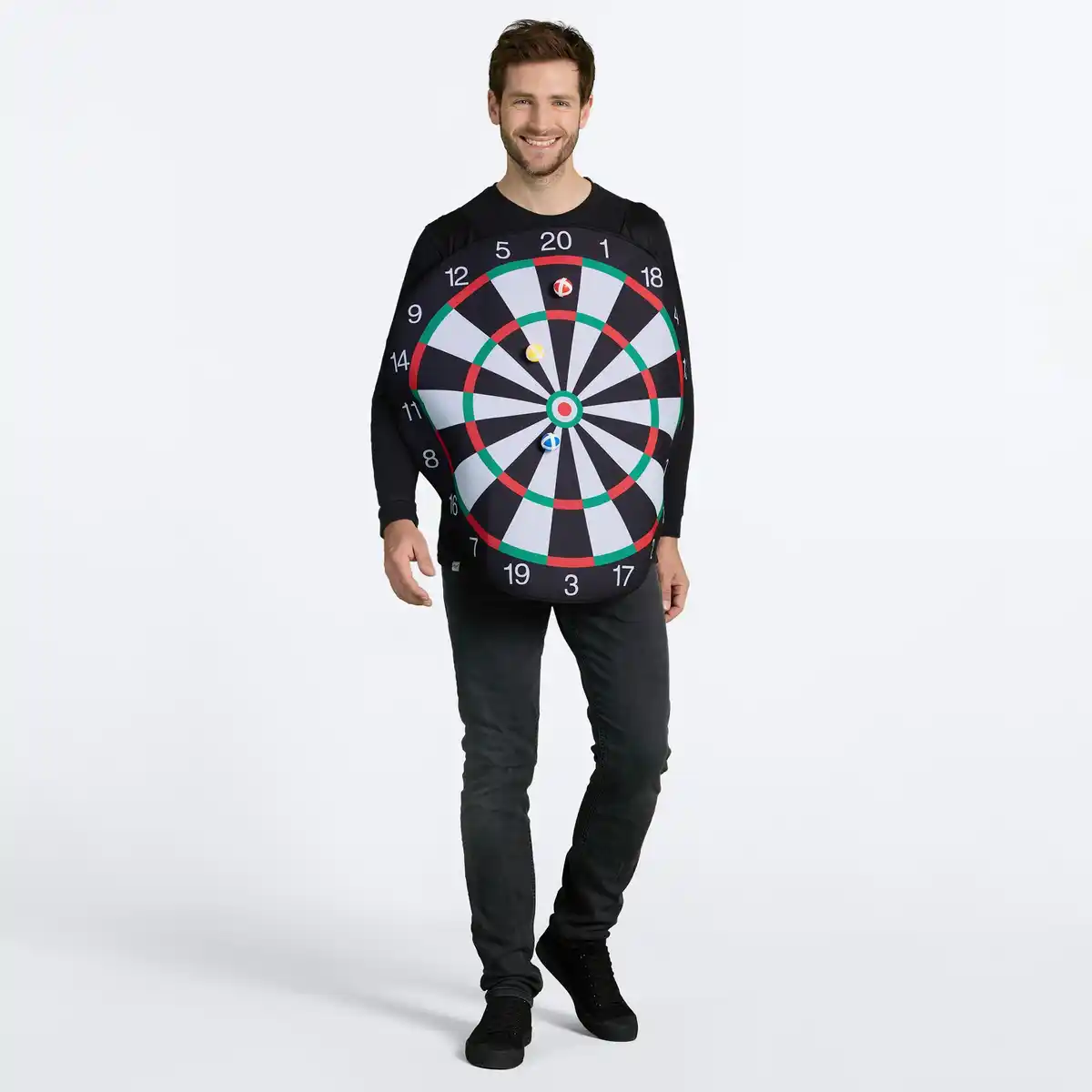 Bild 1 von Erwachsenen-Kostüm "Dartscheibe", 4-teilig