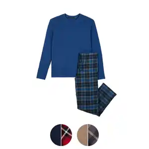UP2FASHION MEN Herren Flanell-Pyjama