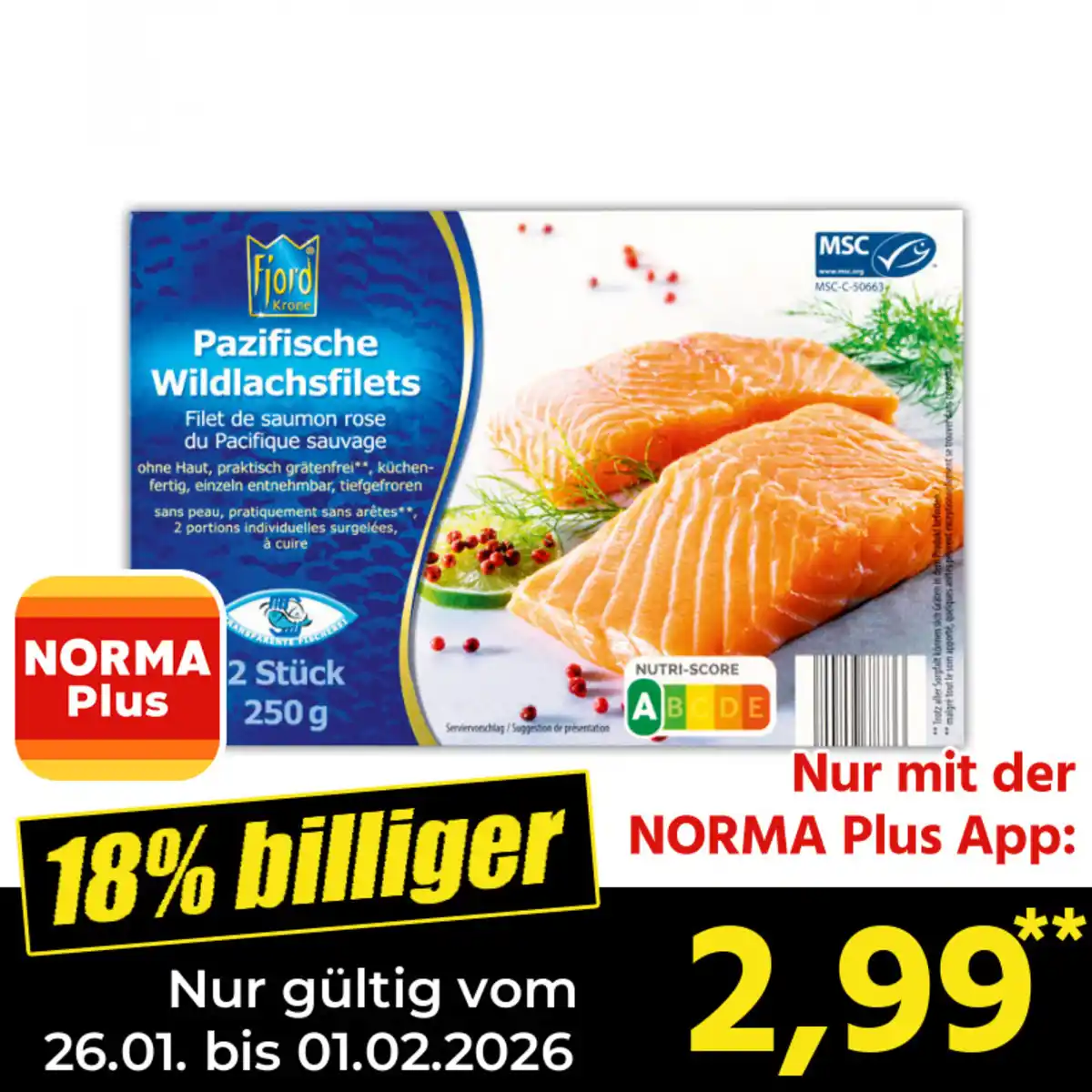 Bild 1 von Fjordkrone Pazifische Wildlachsfilets