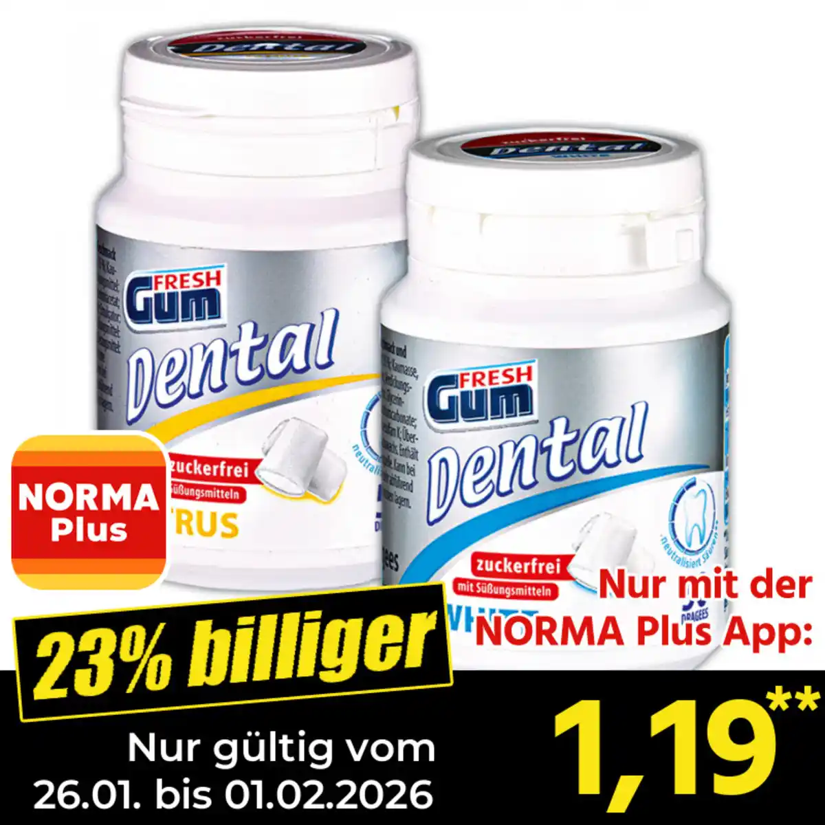 Bild 1 von Fresh Gum Dental Kaugummis