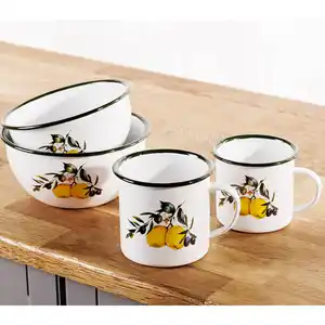 Casa Royale Emaille-Becher oder -Schale