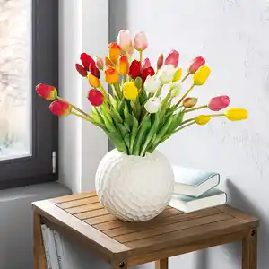 Bella Casa Deko-Tulpen 5er-Set "Real Touch"