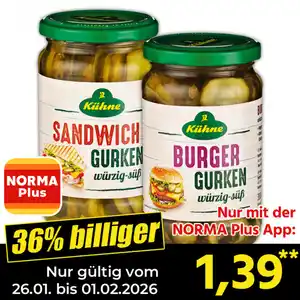 Kühne Burger-/ Sandwich Gurken