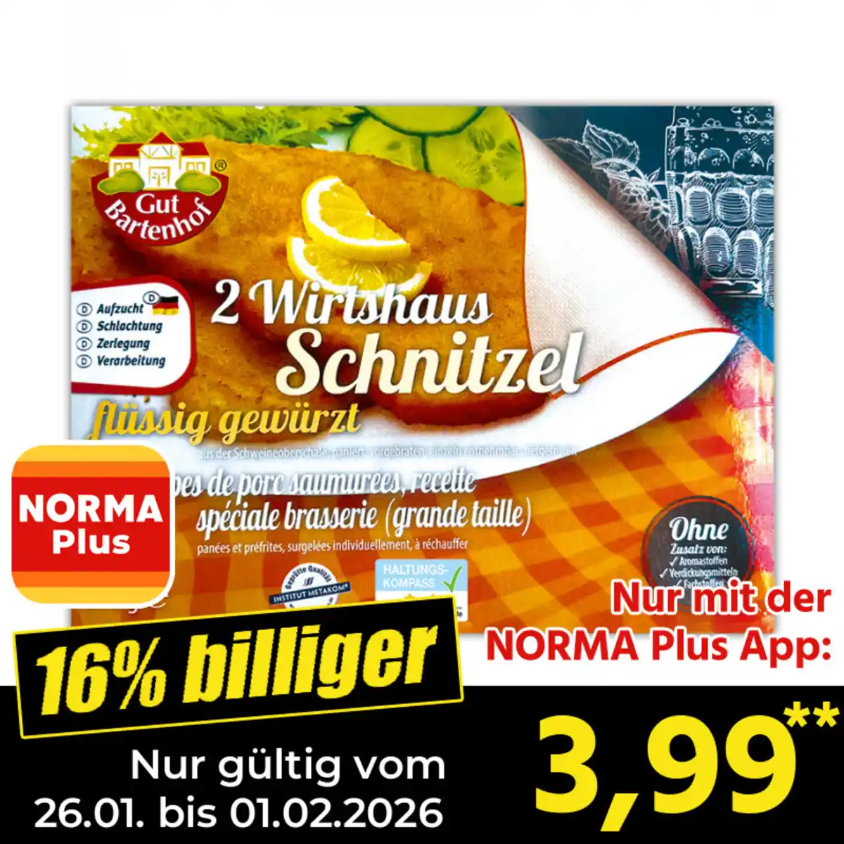 Bild 1 von Gut Bartenhof Schnitzel