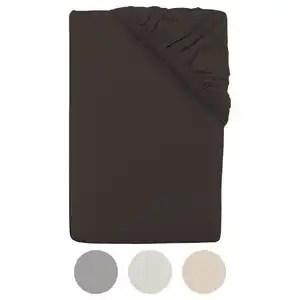 NOVITESSE Biber Spannbetttuch Doppelbettgröße