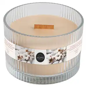 HOME CREATION Duftkerze mit Holzdocht