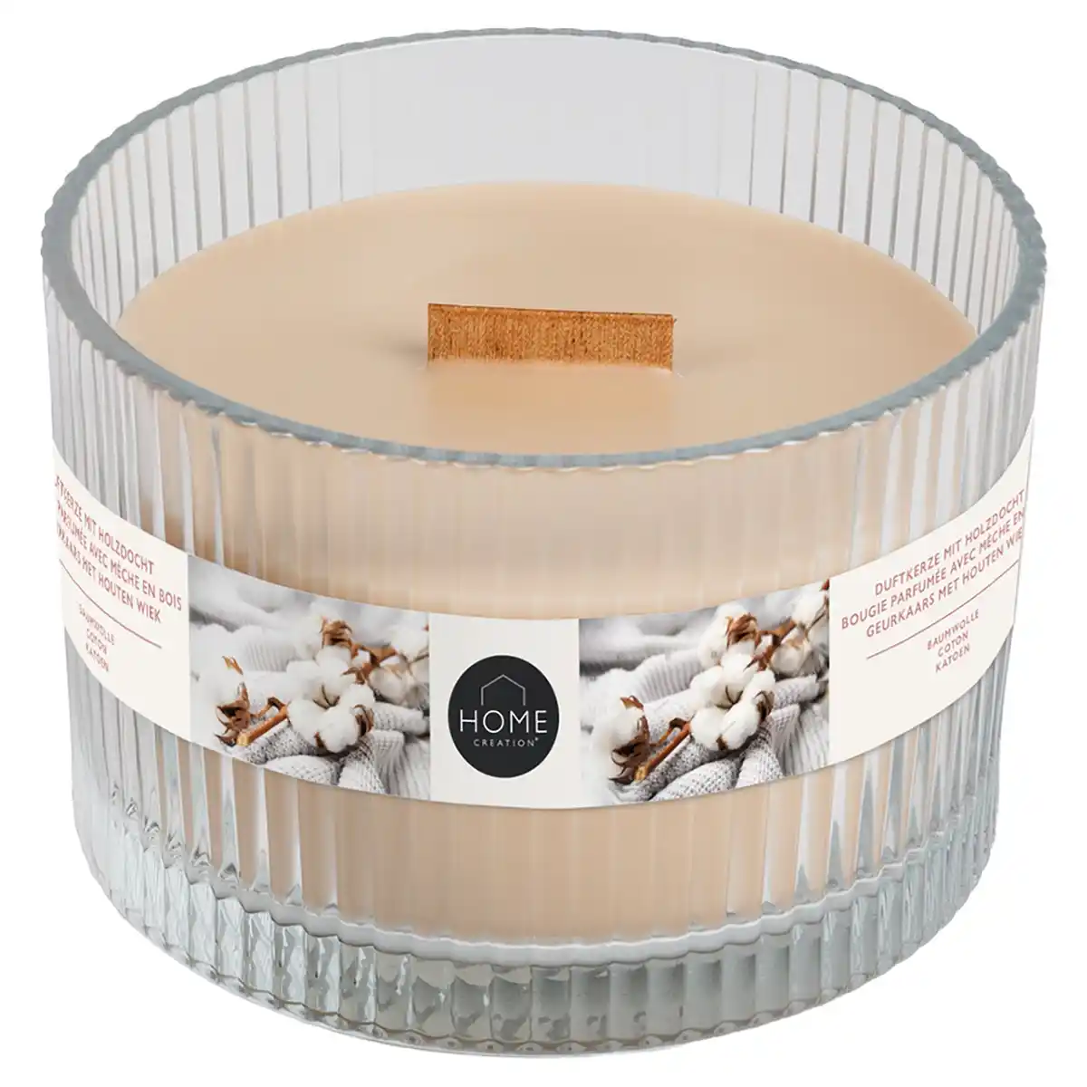 Bild 1 von HOME CREATION Duftkerze mit Holzdocht