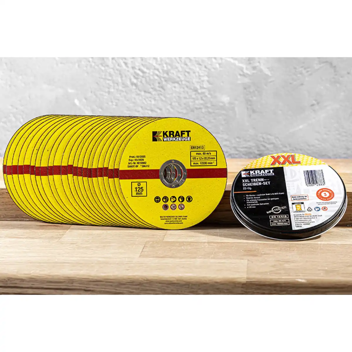 Bild 1 von Kraft Werkzeuge XXL-Trennscheiben-Set 22-tlg.
