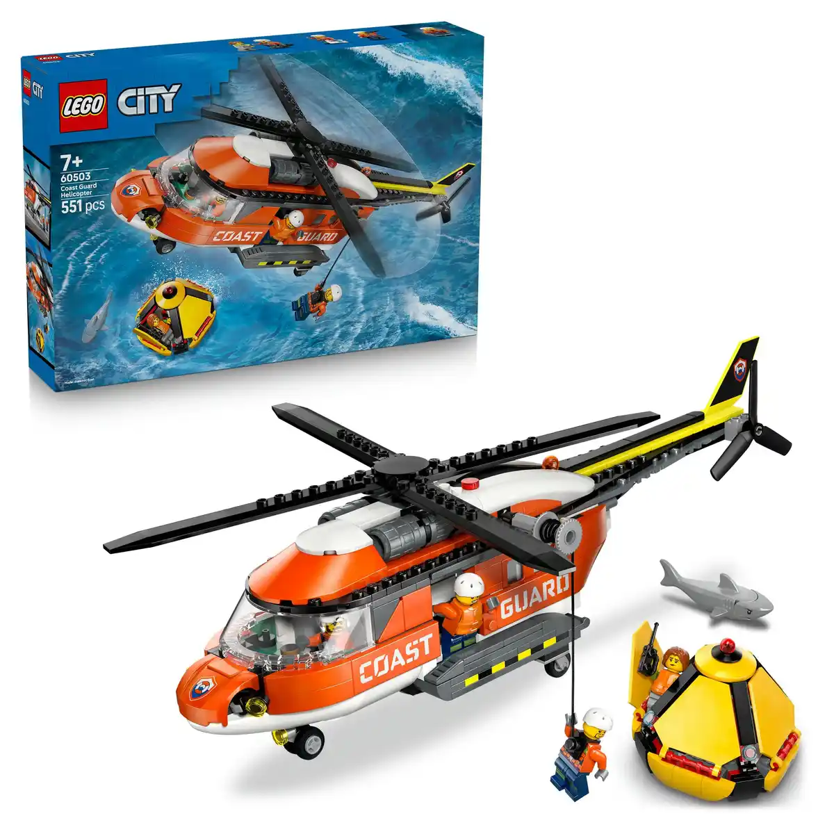 Bild 1 von LEGO City 60503 Hubschrauber der Küstenwache, 1 Stk
