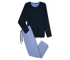 Pyjama mit gewebter Hose