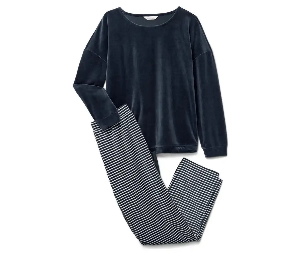 Bild 1 von Nicki-Pyjama, blau gestreift