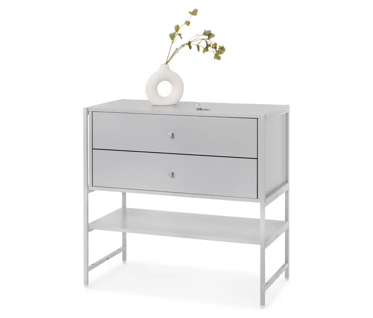 Bild 1 von Kommode »GRADE« mit 2 Schubladen, grau