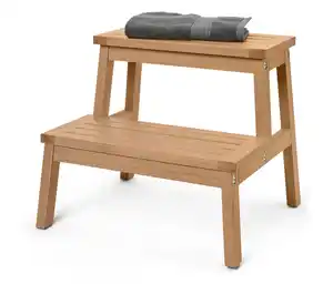 Tritthocker aus Massivholz