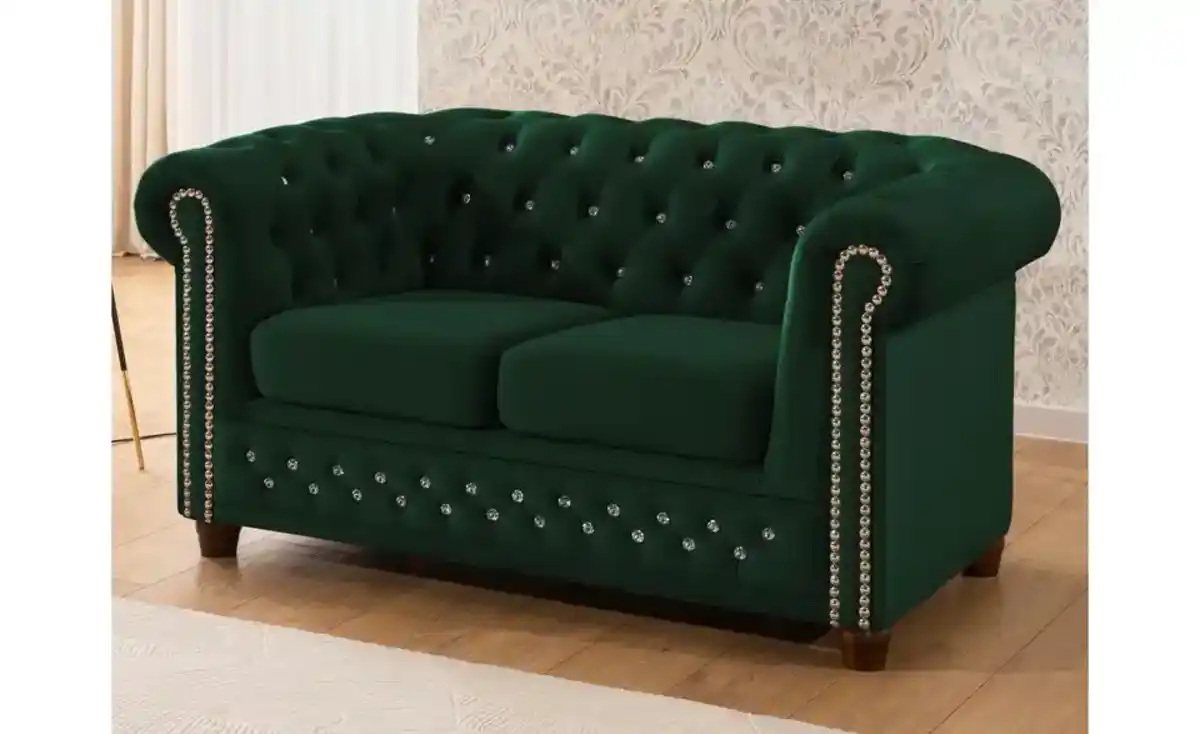 Bild 1 von S-STYLE Chesterfield Polstergarnitur 3+2+1 Cleo Blink