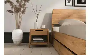 Nachttisch mit 1 Fach, 1 Schub