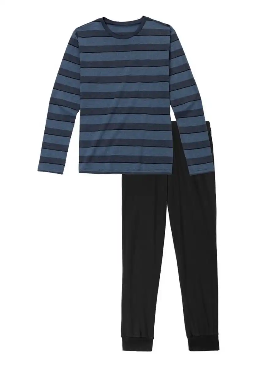 Bild 1 von H.I.S Pyjama (2 tlg., 1 Stück) mit aufwendig gestreiftem Oberteil