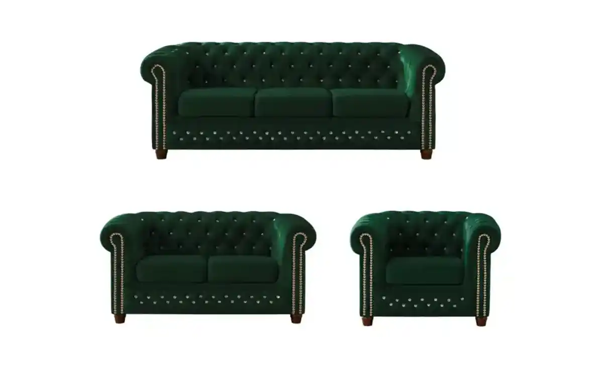 Bild 2 von S-STYLE Chesterfield Polstergarnitur 3+2+1 Cleo Blink