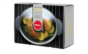WOLL Gussbräter mit Glasdeckel und Silikongriffen Diamond Lite