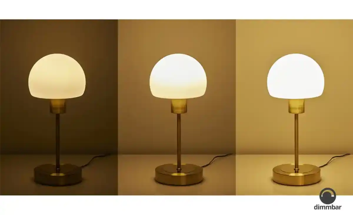 Bild 3 von KHG LED-Tischleuchte, 1-flammig, messingfarben mit Touchdimmer