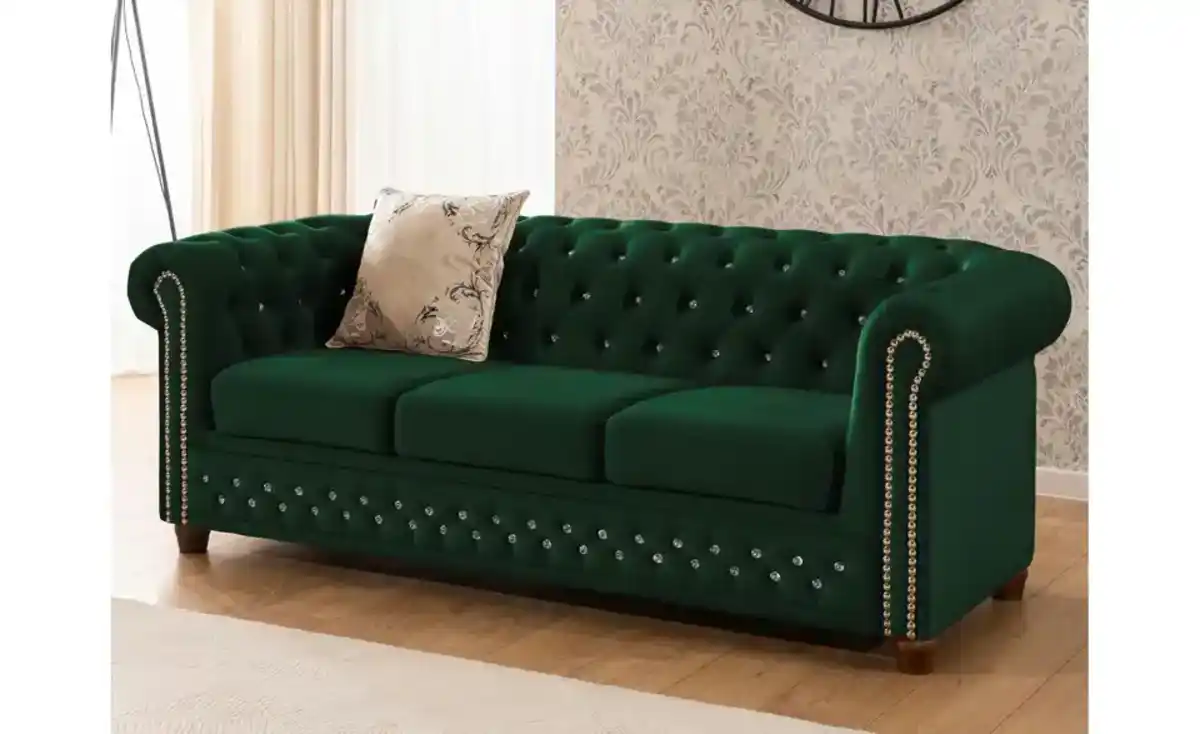 Bild 3 von S-STYLE Chesterfield Polstergarnitur 3+2+1 Cleo Blink