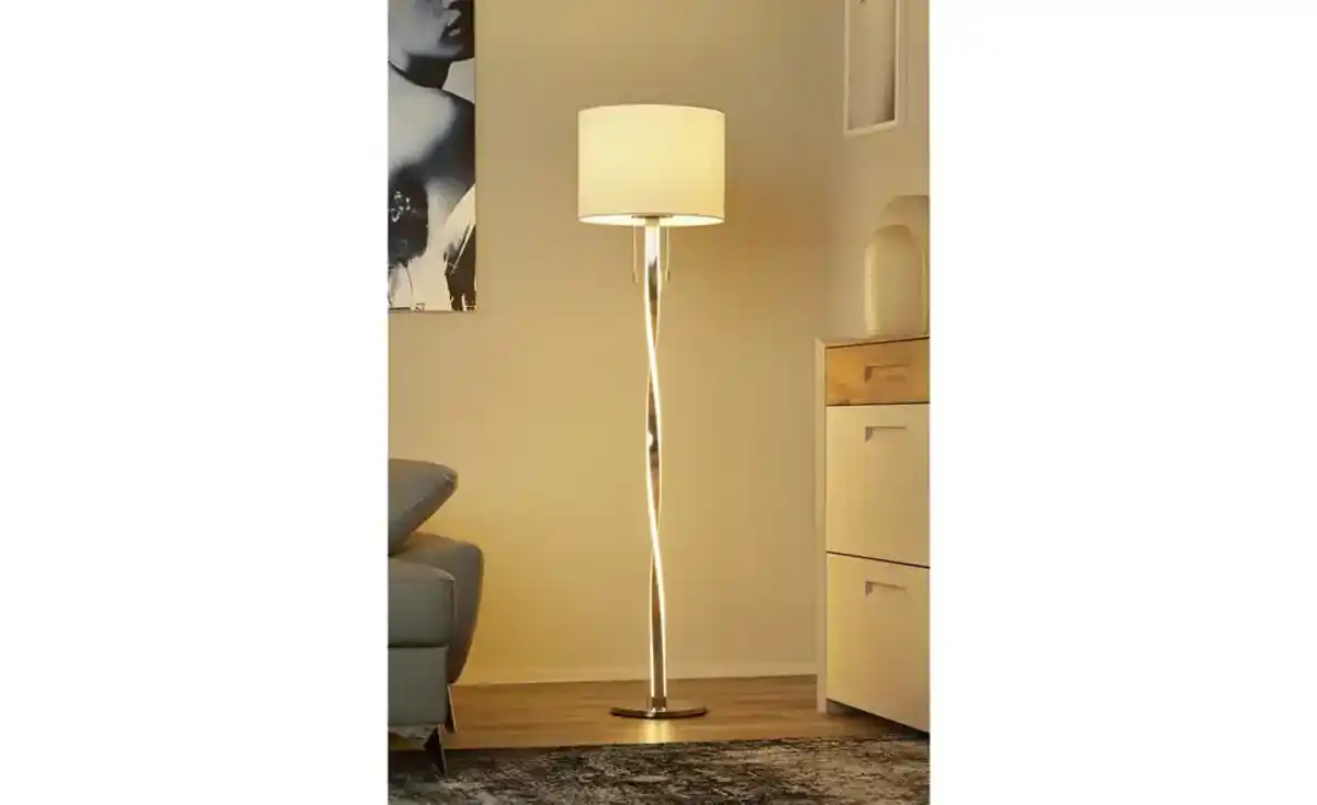 Bild 1 von Trio Stehleuchte, chrom mit Beleuchtung im Fuß