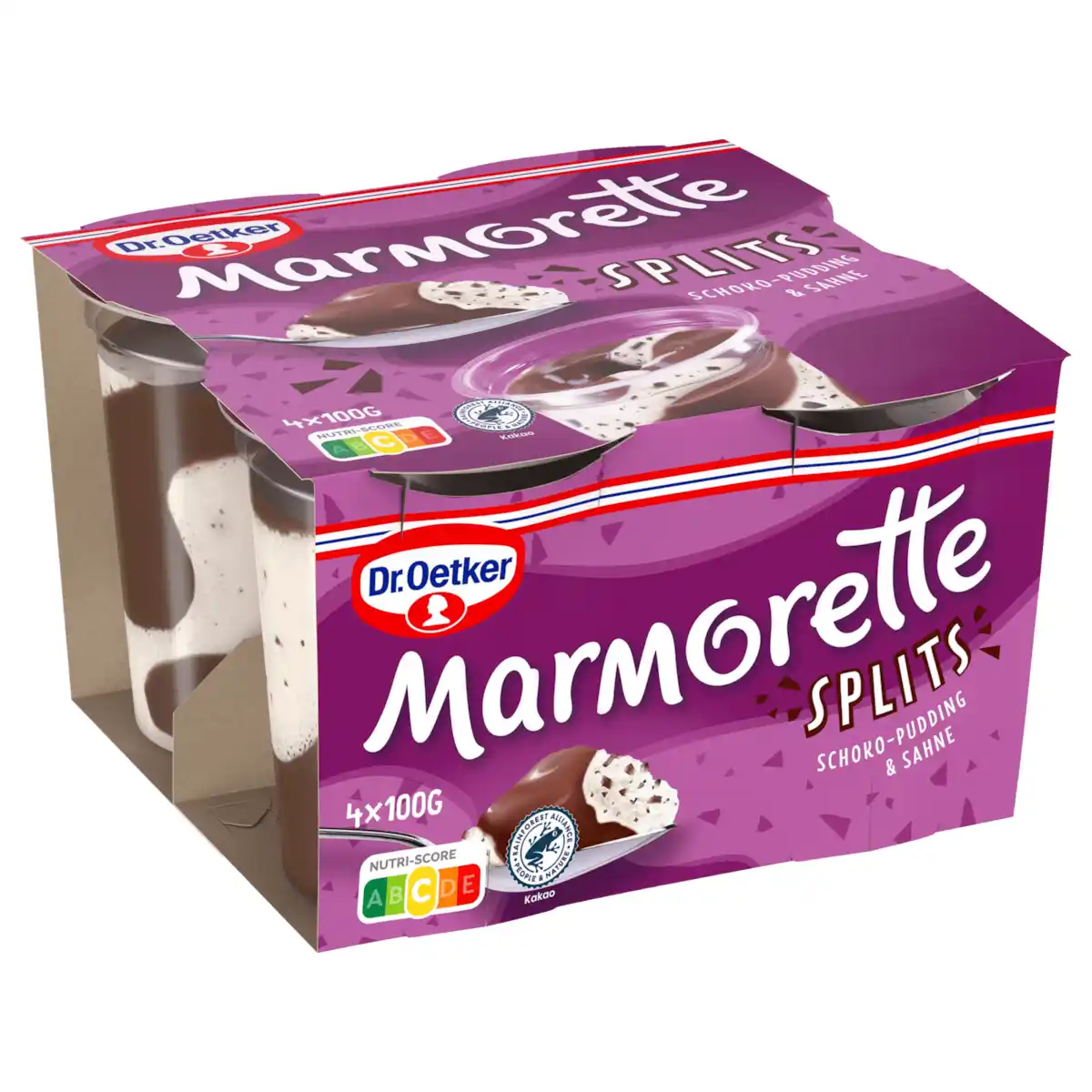 Bild 1 von Dr. Oetker Marmorette Pudding Schoko mit Splits 4x100g