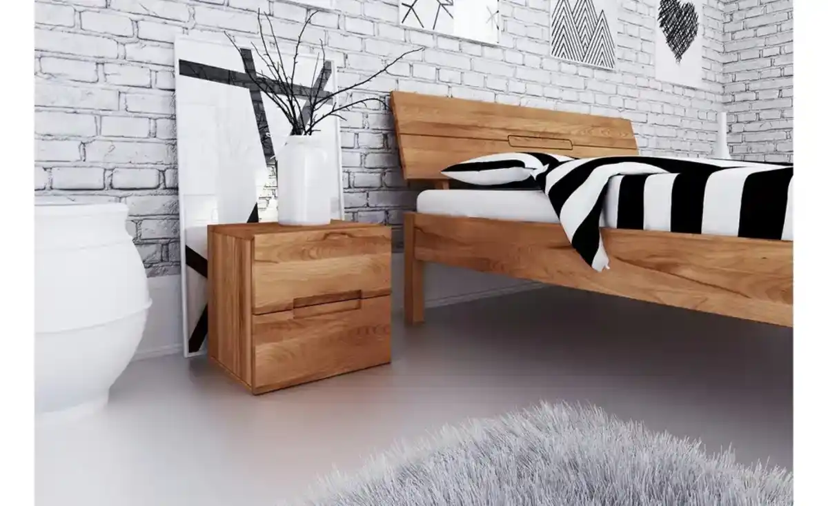 Bild 1 von Nachttisch hoch mit 2 Schüben